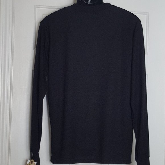 Black Button Collar Mossy Oak Long Sleeve Slip On Pull Over Shirt Mens Size XL - Picture 2 of 8